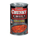 Campbell's&nbsp;Chunky&nbsp;chili with beans, sizzlin' steak, grilled steak chili with beans Full-Size Picture